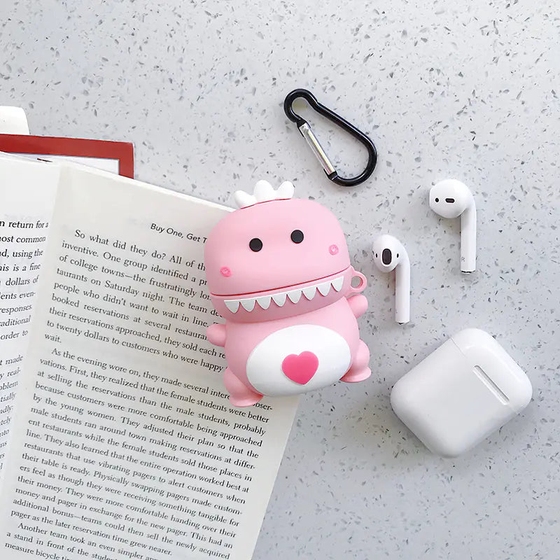 Cartoon Bluetooth Earphone Cases - Monster, Chicken, Dinosaur