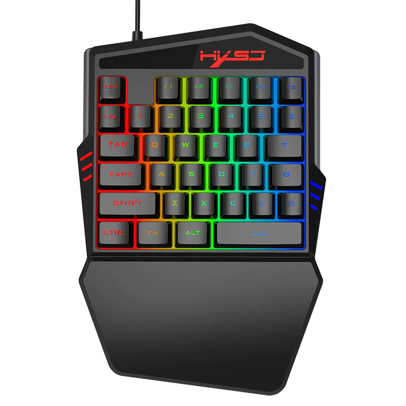 Mini Teclado Gamer de Mano Izquierda para Juegos Competitivos
