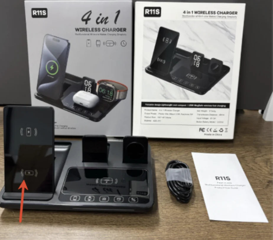 Base de Carga Magnética 6 en 1 para iPhone, Watch y AirPods