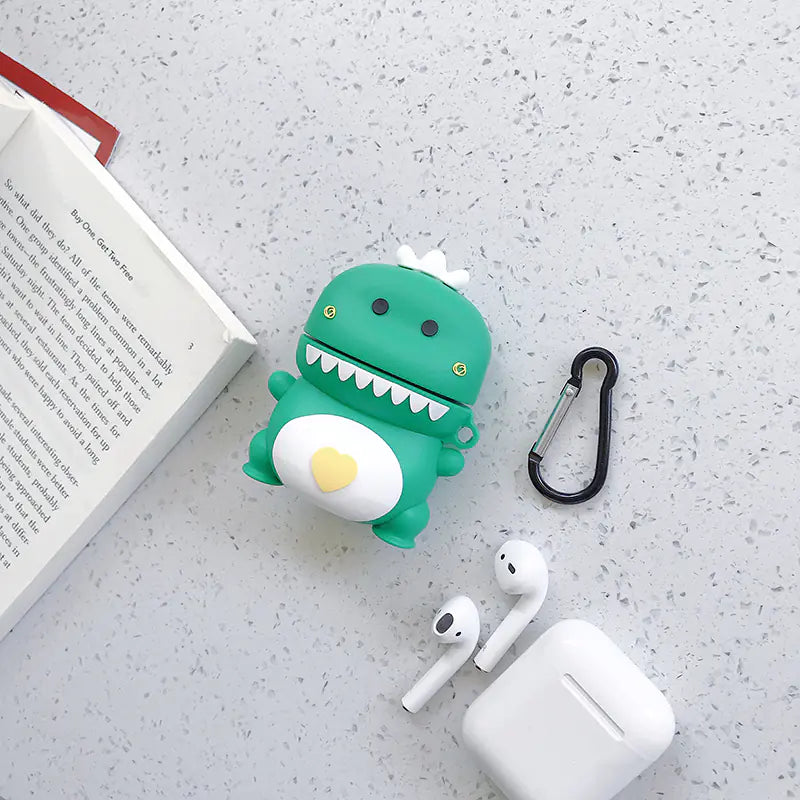 Cartoon Bluetooth Earphone Cases - Monster, Chicken, Dinosaur
