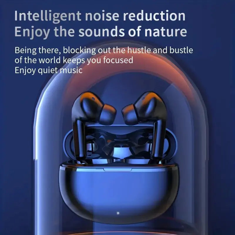 Wireless Earbuds with Touch Control and Built-in Mic